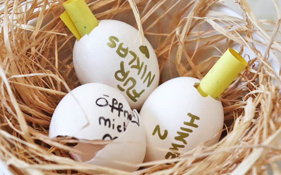 DIY Glückseier für die große Ostereiersuche!