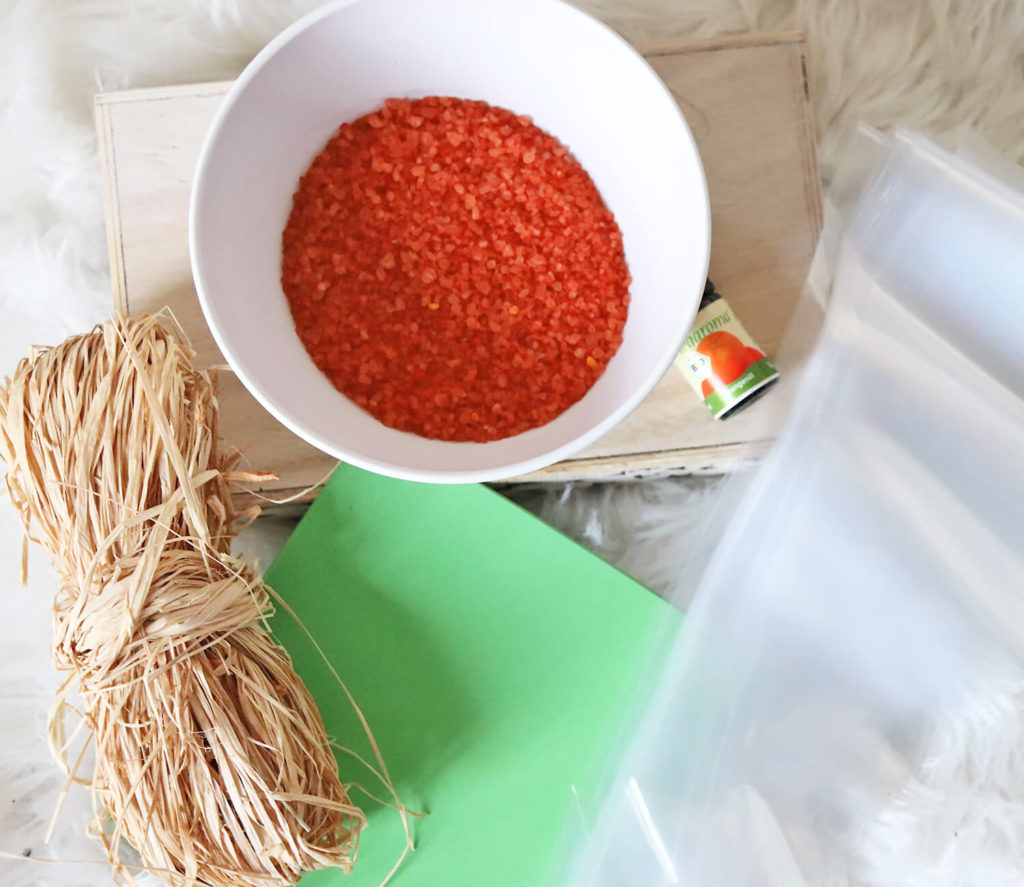 DIY Badesalz Karotten für Ostern - Zutaten